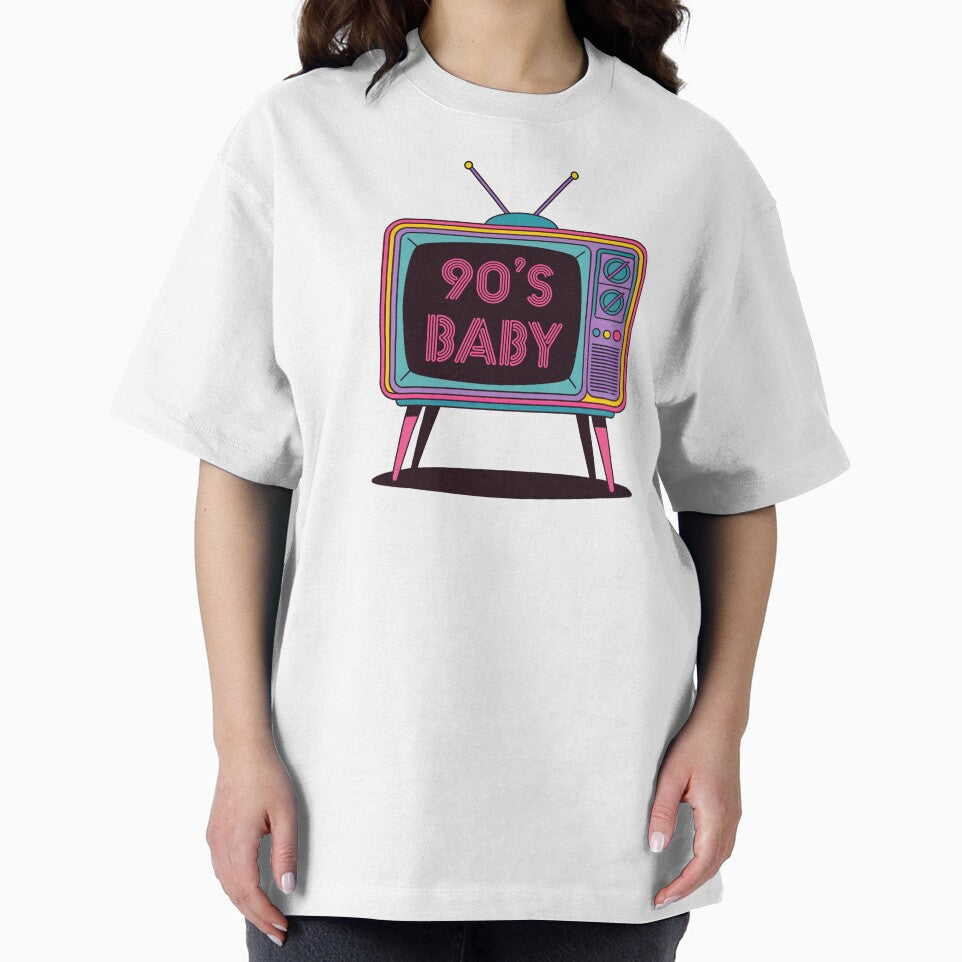90s Baby – Retro TV Throwback Design by Splendid Scibbles T-Shirts, Hoodie, Sweatshirt | BlankRebels.com (Image 2)