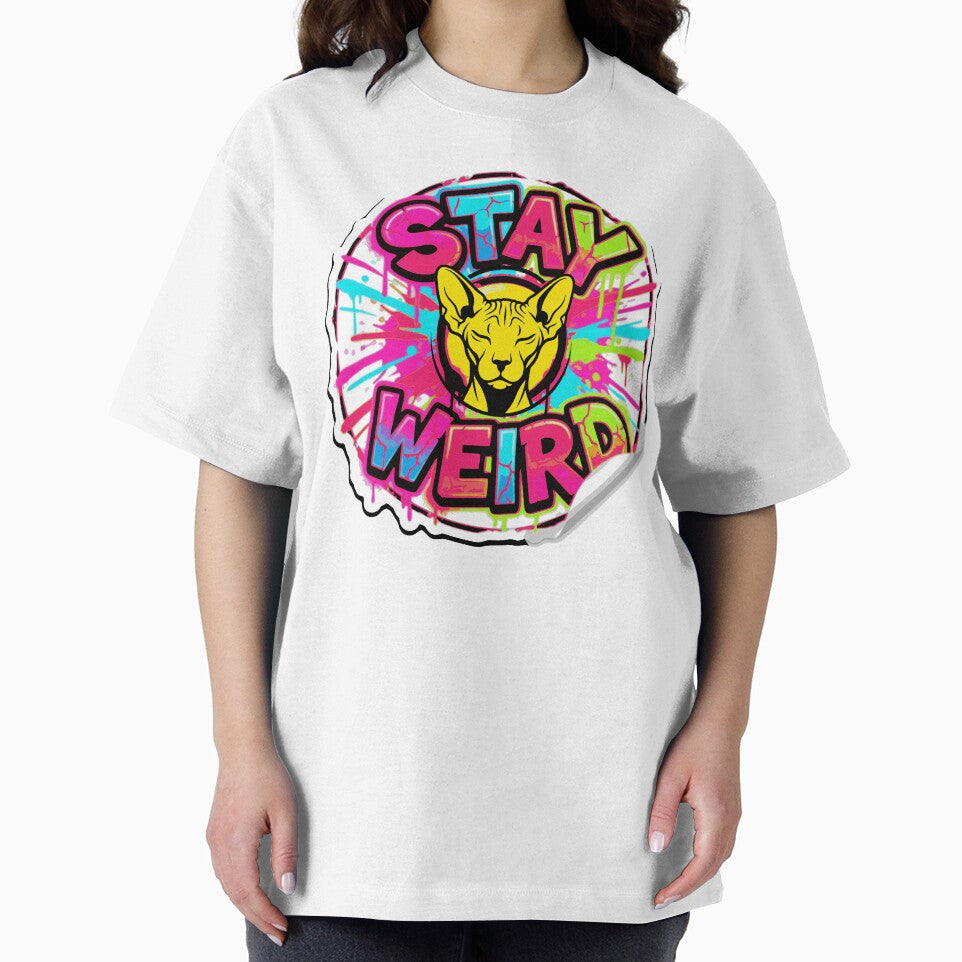 sphinx cat stay weird by YasminTaha T-Shirts, Hoodie, Sweatshirt | BlankRebels.com (Image 2)