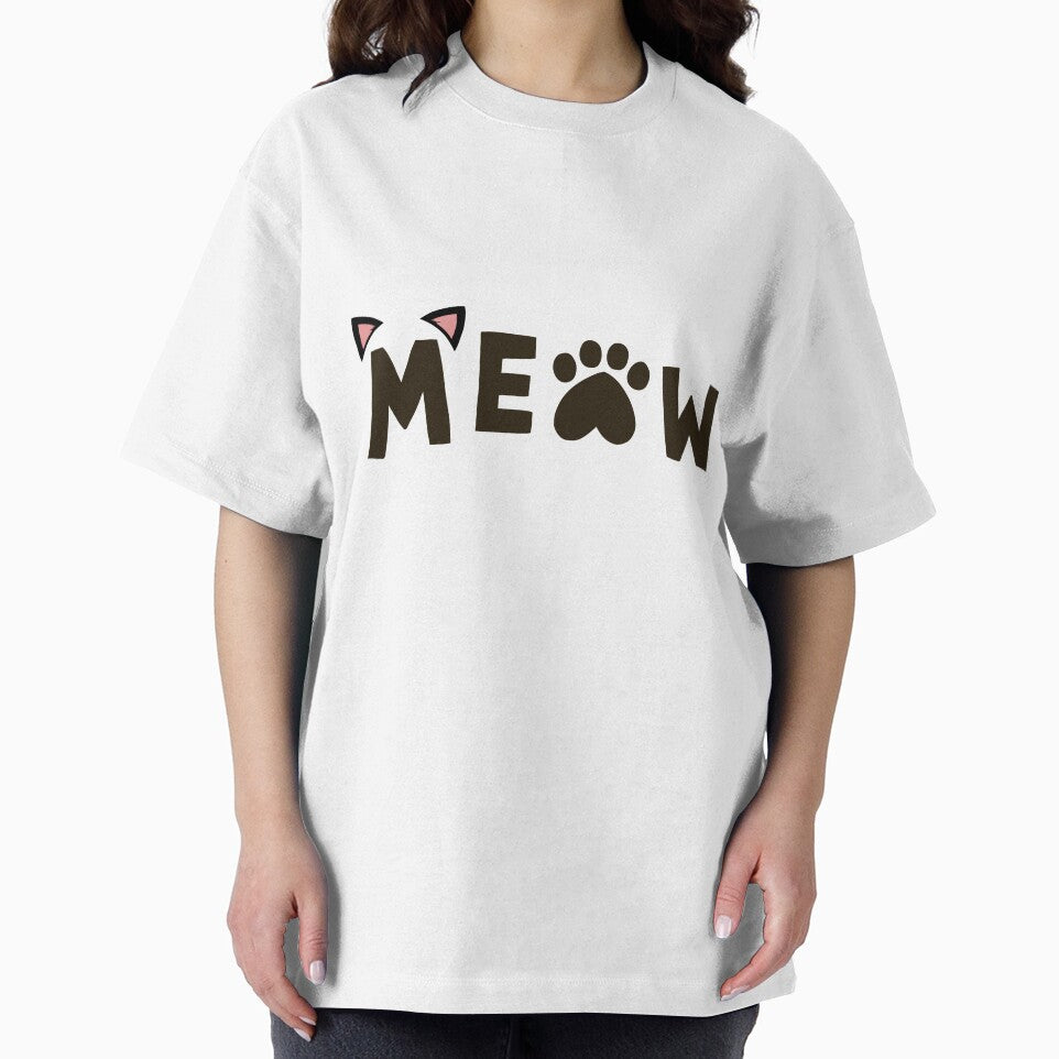 MEOW Cat Word Art – Cute Minimal Cat Aesthetic Design by Abby Graphy ⭐⭐⭐⭐⭐ T-Shirts, Hoodie, Sweatshirt (Image 2)