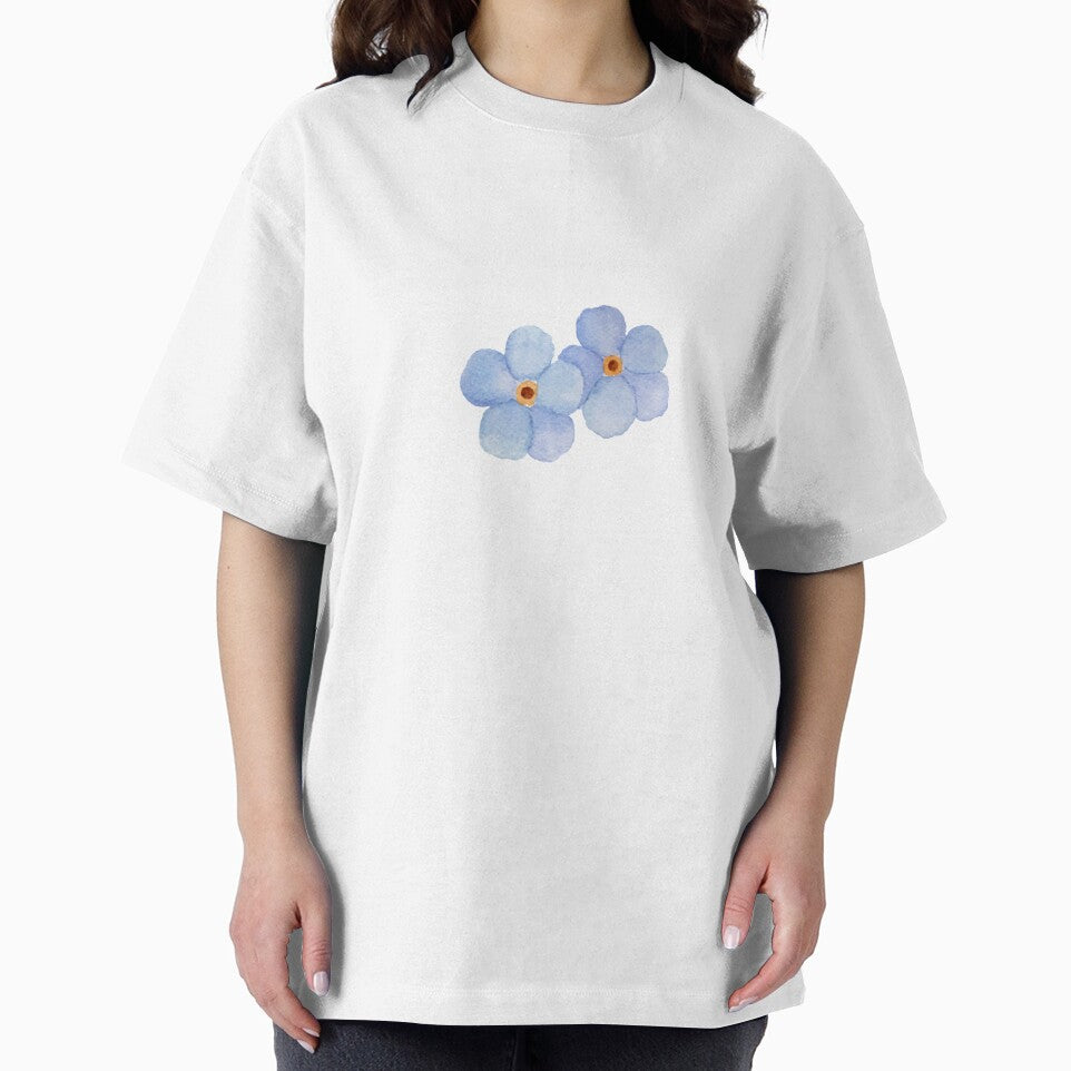 Blue Flower Soft Botanical Illustration by SoftCo T-Shirts, Hoodie, Sweatshirt | BlankRebels.com (Image 2)