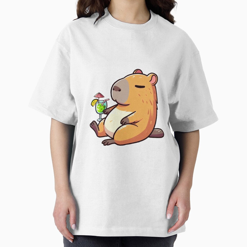 Capybara with margarita by jazwakefieldart T-Shirts, Hoodie, Sweatshirt | BlankRebels.com (Image 2)