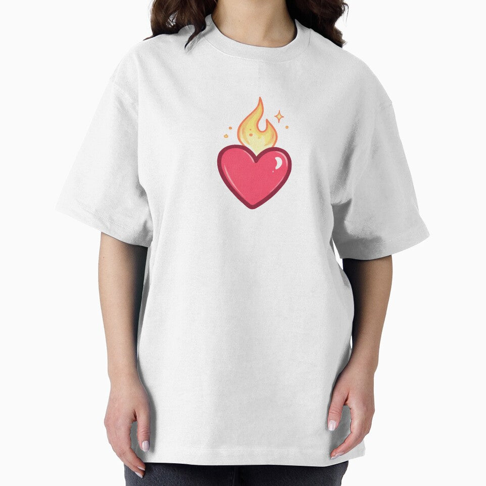 Burning Heart Sticker – Spicy Romance Reader BookTok Aesthetic by SnugbugStudios