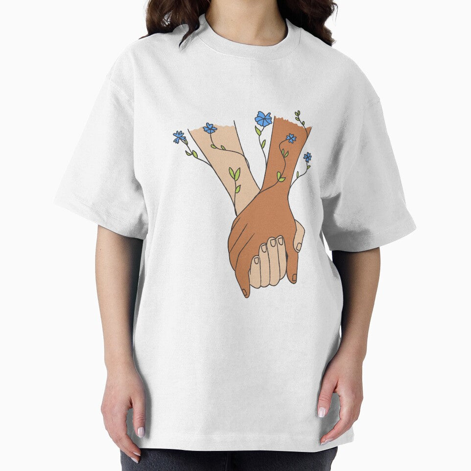Holding Hands Illustration by MulAlb224 T-Shirts, Hoodie, Sweatshirt | BlankRebels.com (Image 2)