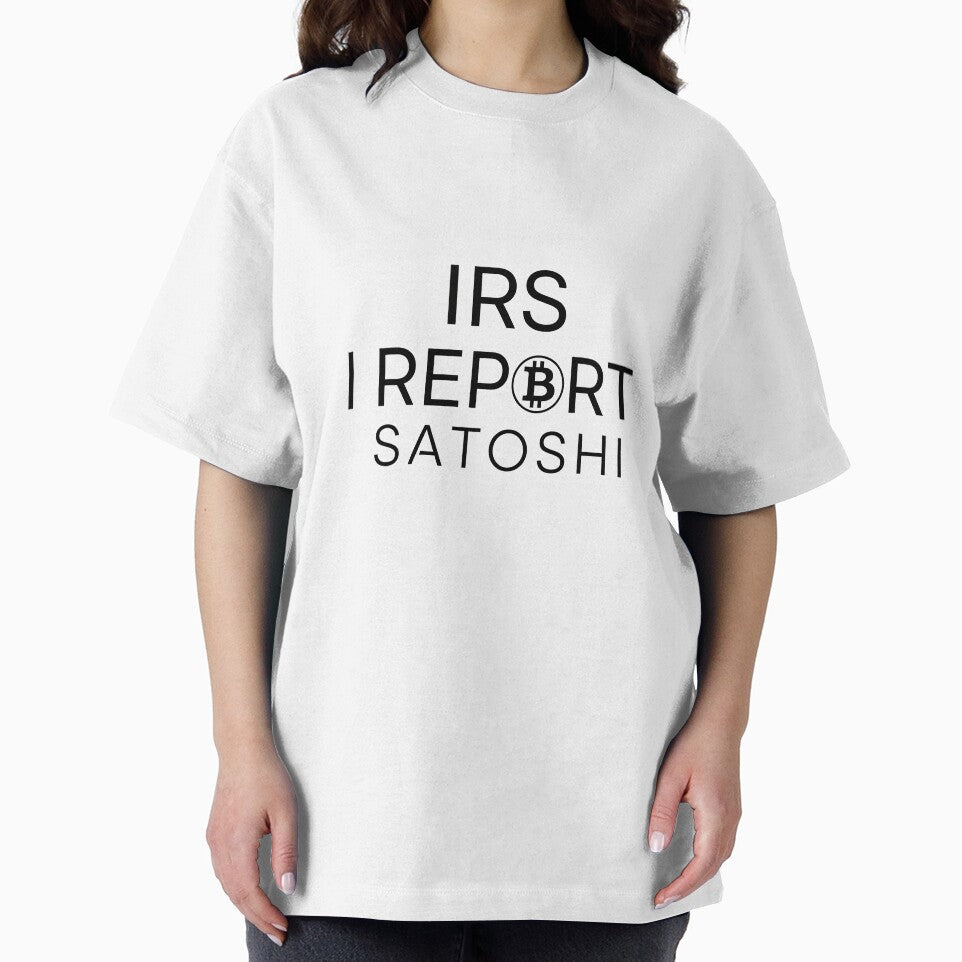 IRS = I Report Satoshi – Funny Crypto Tax Meme Shirt / Merch by vibezy Hoodie, Sweatshirt | BlankRebels.com (Image 2)