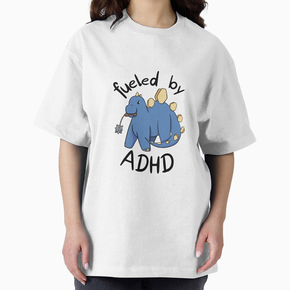 Fueled by ADHD Dino by flyre-flinnigan T-Shirts, Hoodie, Sweatshirt | BlankRebels.com (Image 2)