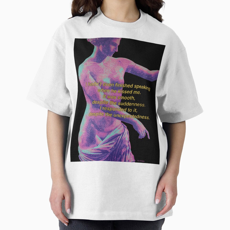 Romantic Academia Wall Art - 'Suddenly' Oil Painting HQ Print by CheHojas T-Shirts, Hoodie, Sweatshirt (Image 2)