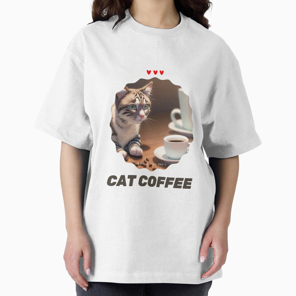 Cat Coffee Lover by Lychee Design
