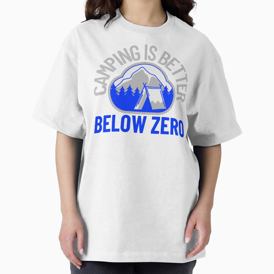 Camping Is Better Below Zero – Winter Camping Badge for Cold Weather Campers by FusionTeeDesign T-Shirts,... (Image 2)