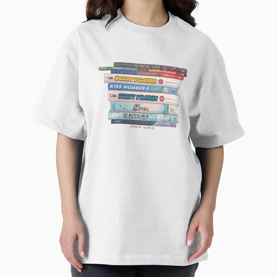 The Blue Graphic Novel Stack by Samantha Elliston T-Shirts, Hoodie, Sweatshirt | BlankRebels.com (Image 2)