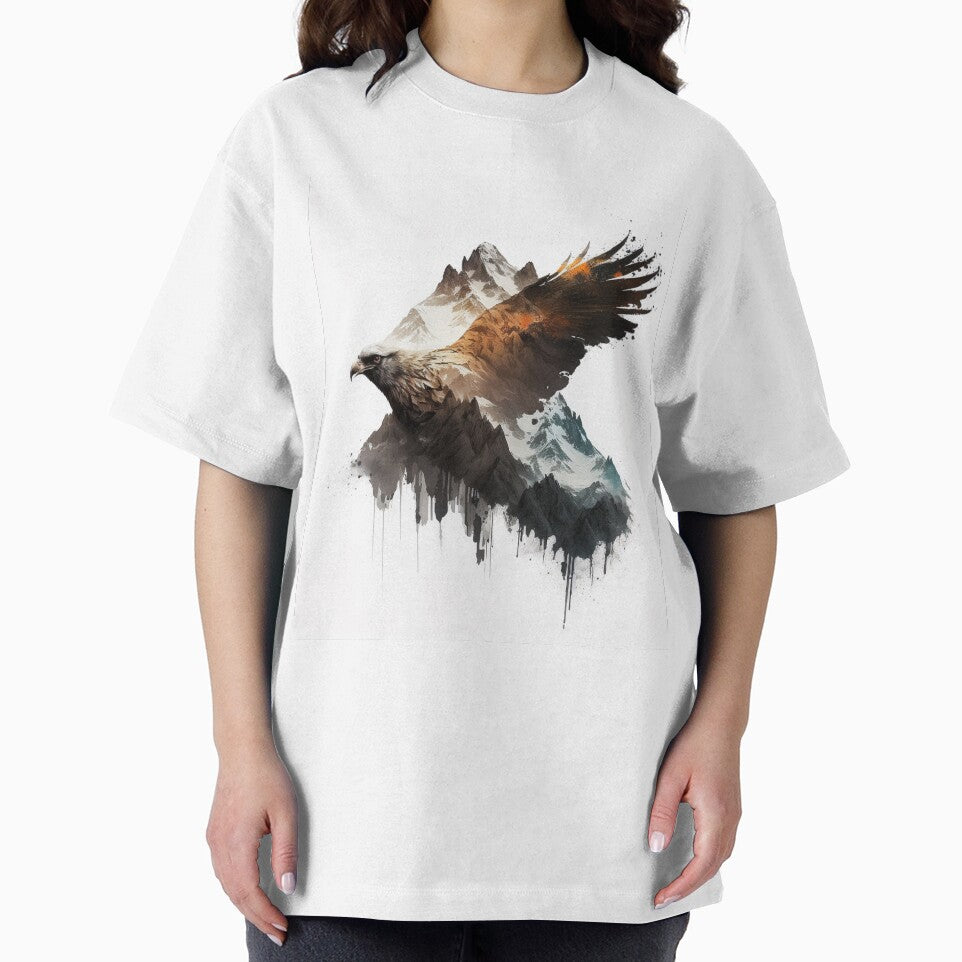 An eagle flying over a mountain range by klimov0101 T-Shirts, Hoodie, Sweatshirt | BlankRebels.com (Image 2)