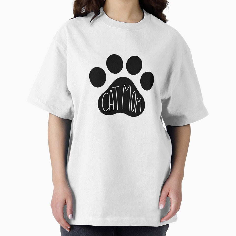 Cat Mom Paw Print Aesthetic Pet Lover Gift by Nesstitches T-Shirts, Hoodie, Sweatshirt | BlankRebels.com (Image 2)