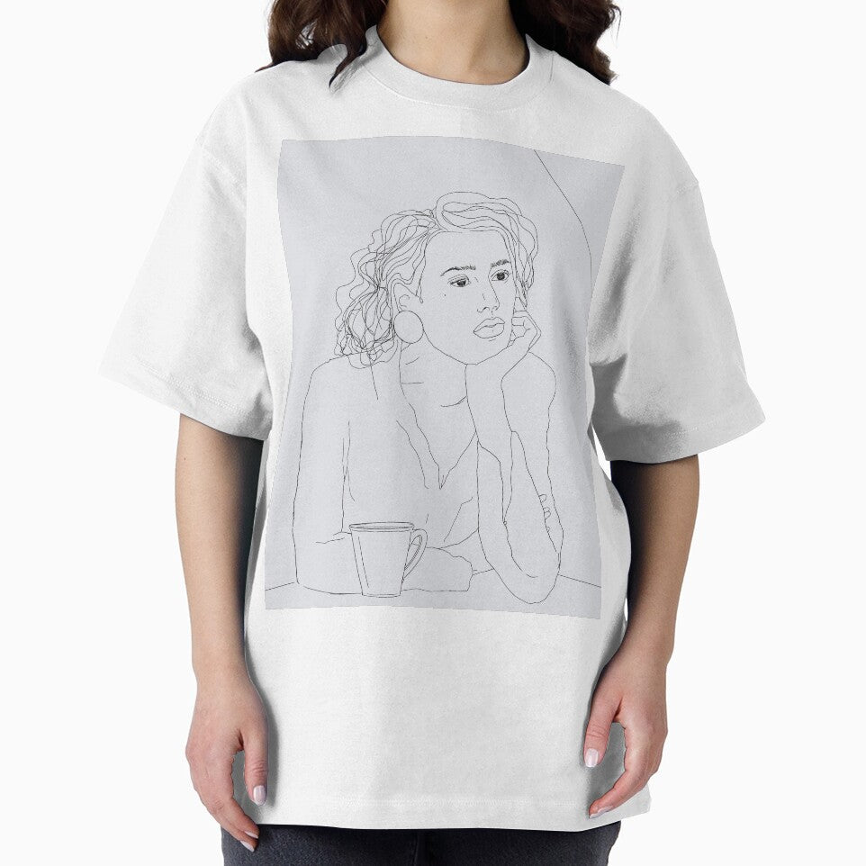 Minimalist Woman at a Cafe by apopofbeauty T-Shirts, Hoodie, Sweatshirt | BlankRebels.com (Image 2)
