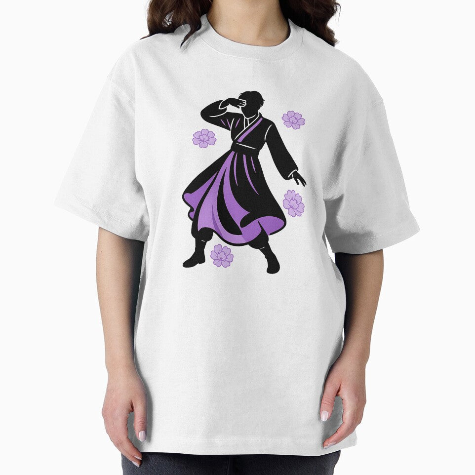 BTS Hanbok Silhouette – K Pop Purple Illustration T-Shirts, Hoodie, Sweatshirt