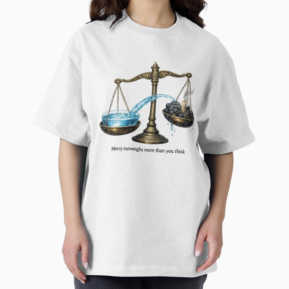 Mercy Tilts the Scale – Water of Compassion Symbolic Balance Art by RAHMALIGHT T-Shirts, Hoodie, Sweatshirt (Image 2)