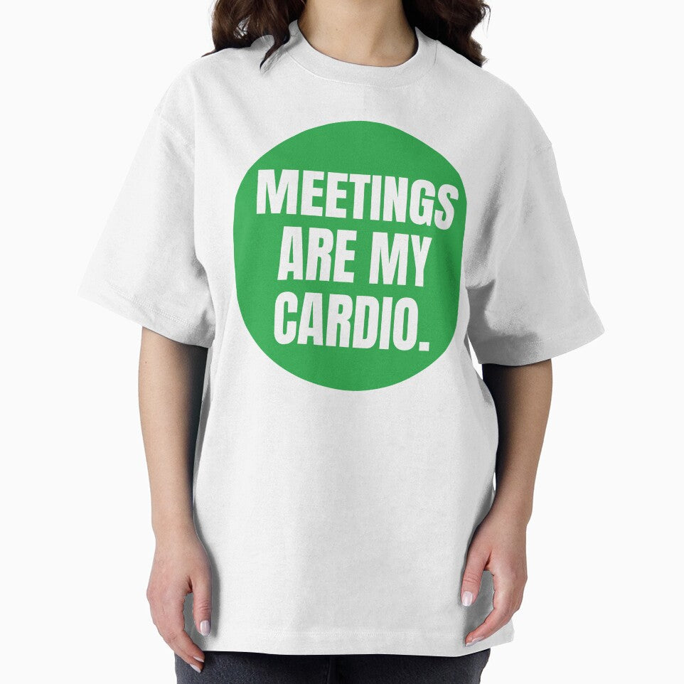 MEETINGS ARE MY CARDIO STICKER by PIXEL POP DESIGNS - Beyond the Norm! T-Shirts, Hoodie, Sweatshirt (Image 2)