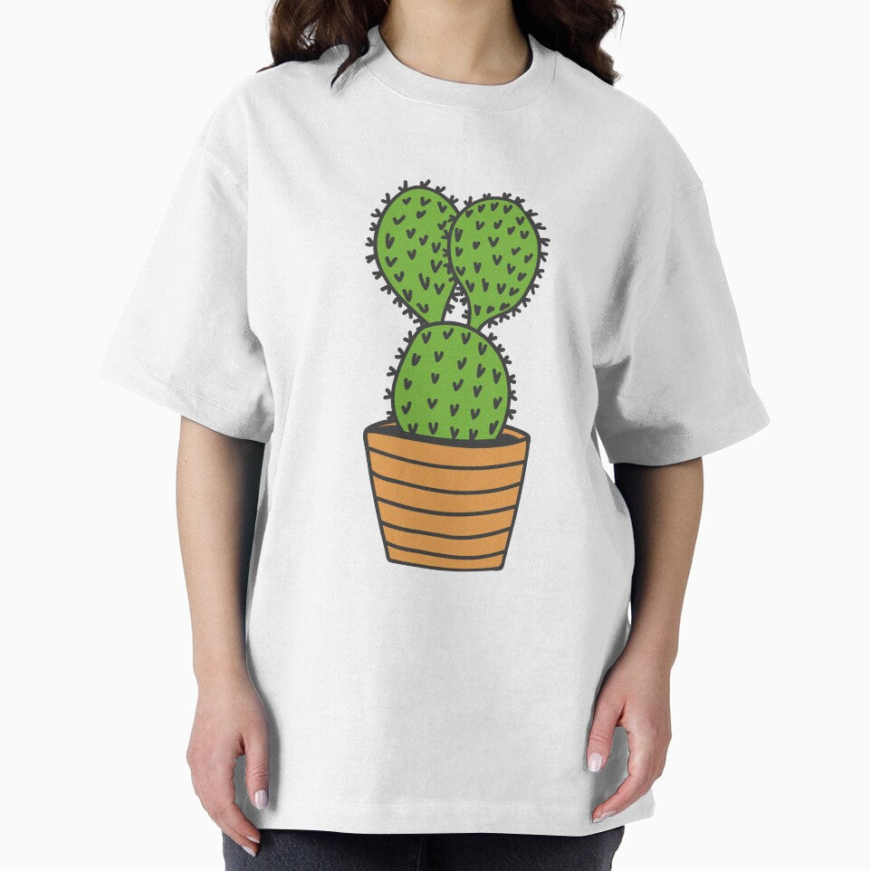Cactus colorful doodle illustration. Pot plant doodle illustration by GulArt T-Shirts, Hoodie, Sweatshirt (Image 2)