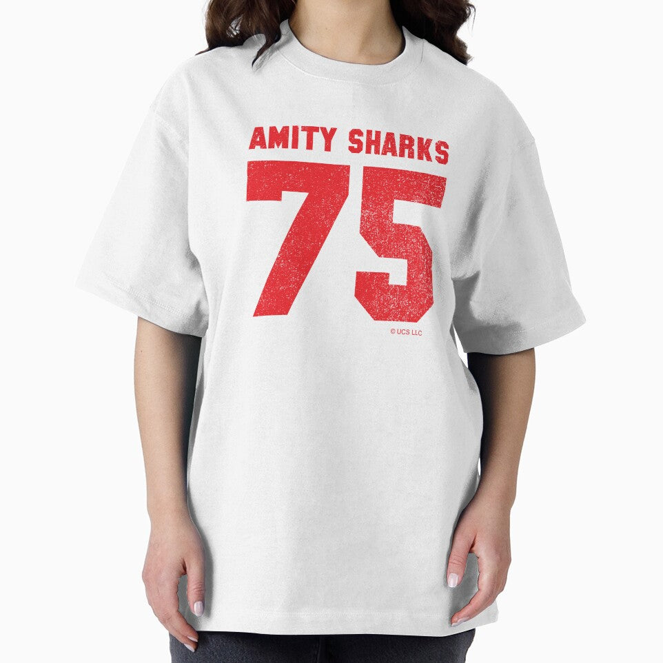 Amity Sharks (Red Text) by GloopTrekker T-Shirts, Hoodie, Sweatshirt | BlankRebels.com (Image 2)