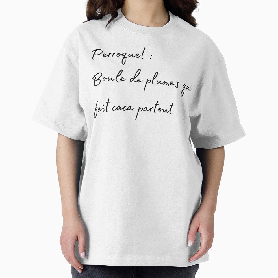 Parrot, Bird poop everyere french quote by L'Atelier Oranjade
