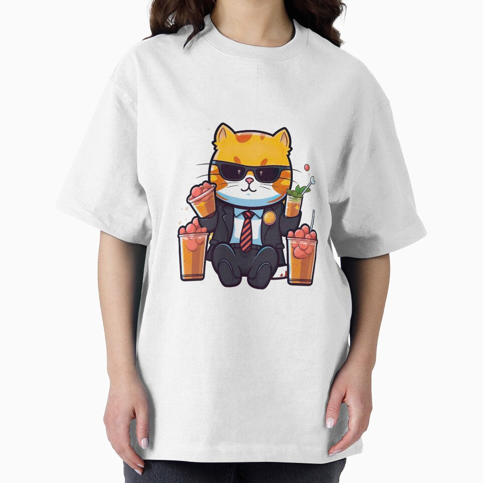 Bubble tea cat mafia by InkCreato T-Shirts, Hoodie, Sweatshirt | BlankRebels.com (Image 2)