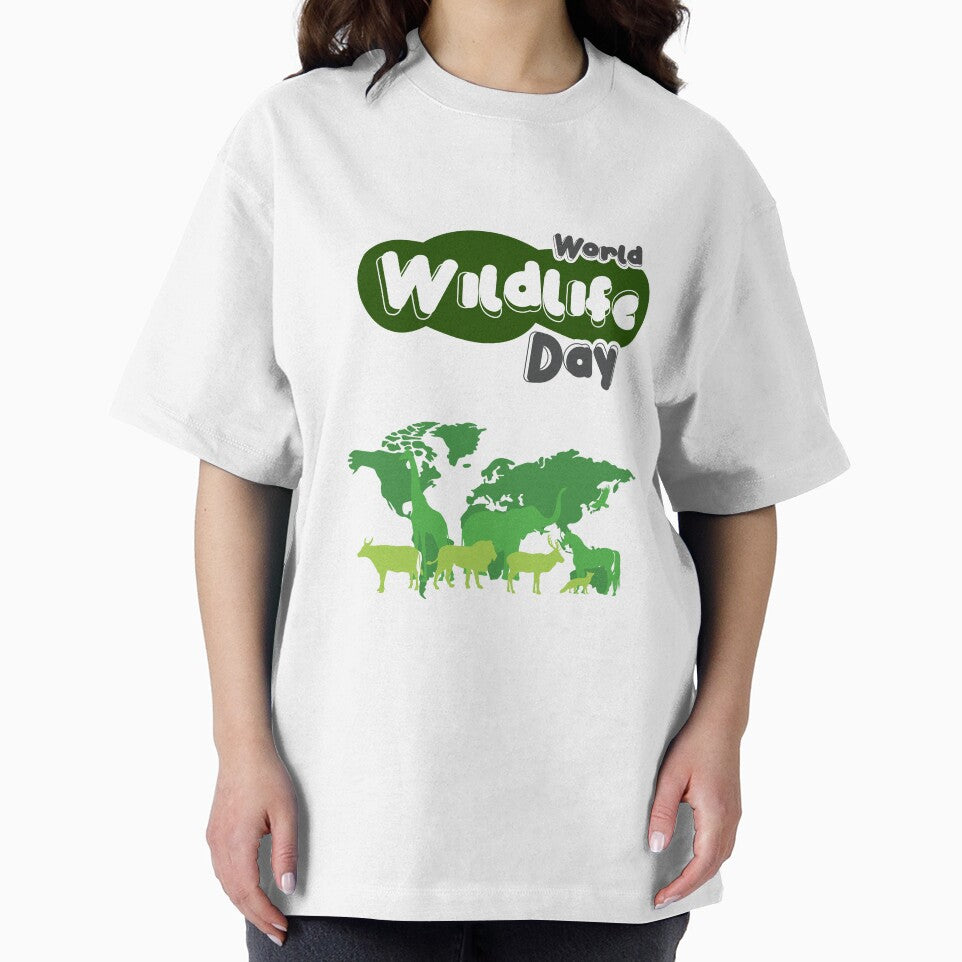 World Wildlife Day || Green Cartoon by ShopWearInspire T-Shirts, Hoodie, Sweatshirt | BlankRebels.com (Image 2)