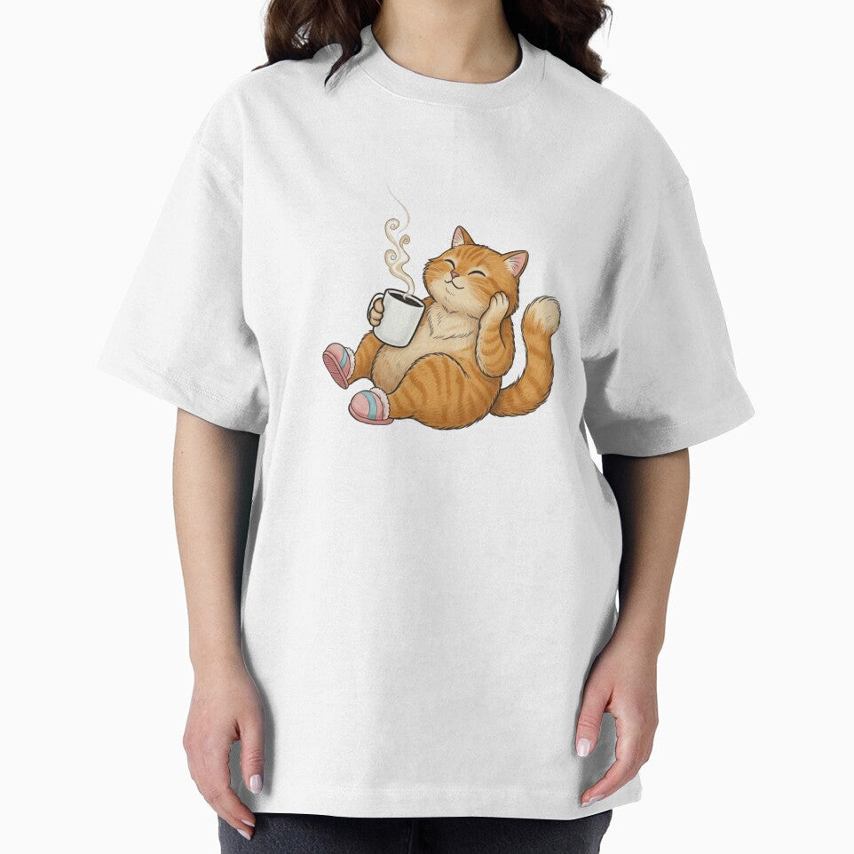 Cozy Ginger Cat Coffee Break by Ginger cat