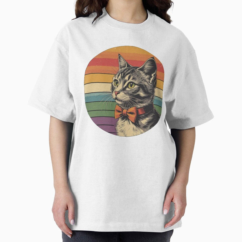 Adorable Kitty Wearing a Bow Tie – Cute & Classy Cat Lover Design by Cre8tique T-Shirts, Hoodie, Sweatshirt (Image 2)