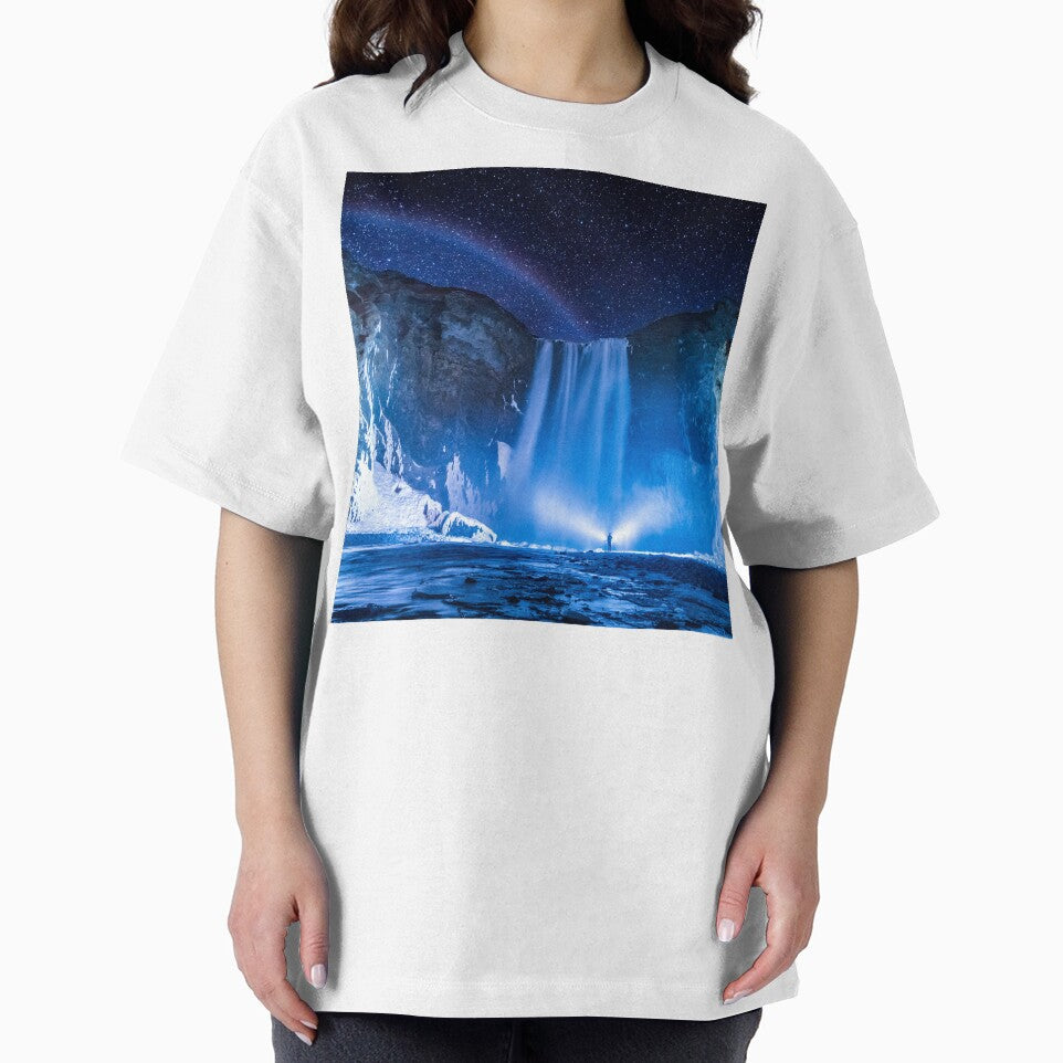 Beautiful Iceland Waterfall, Northern Lights by newburyboutique T-Shirts, Hoodie, Sweatshirt | BlankRebels.com (Image 2)