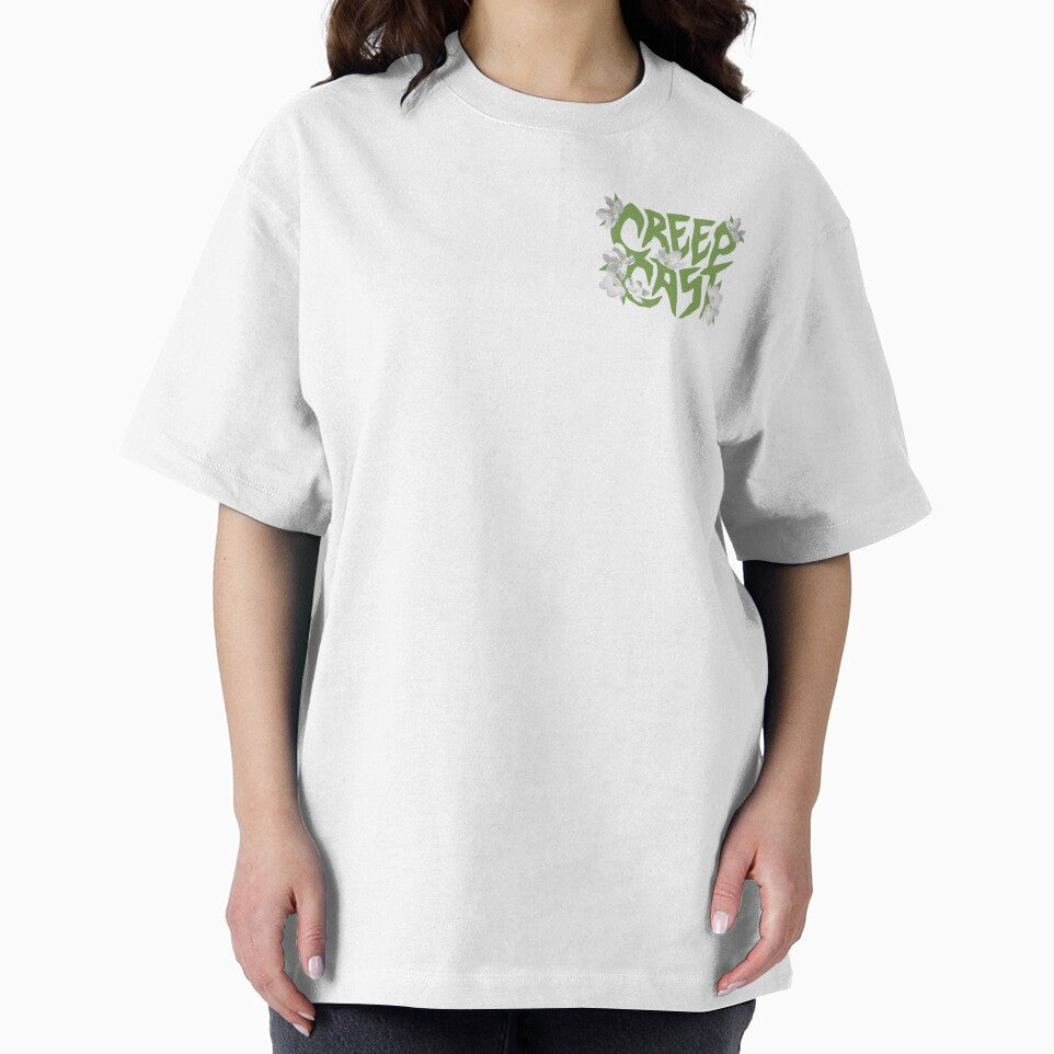 Creep Cast Logo [Green Floral Version] by Victoria Illustrations T-Shirts, Hoodie, Sweatshirt | BlankRebels.com (Image 2)