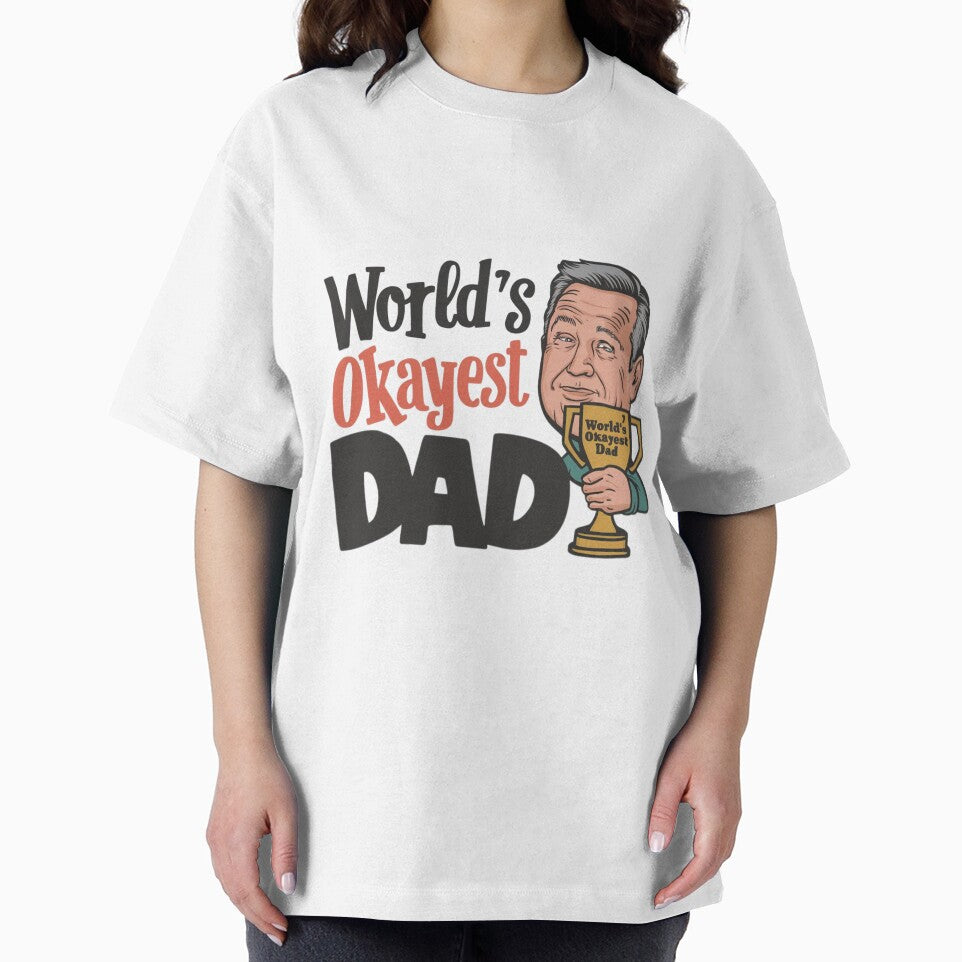 World's Okayest Dad Funny Design by ArtByYunus T-Shirts, Hoodie, Sweatshirt | BlankRebels.com (Image 2)