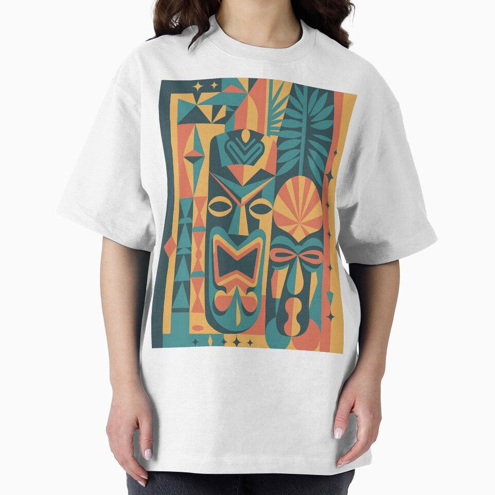 Mid-Century Modern Tiki Art Print | Retro Atomic Polynesian Tropical Design by Tamas Das T-Shirts, Hoodie,... (Image 2)