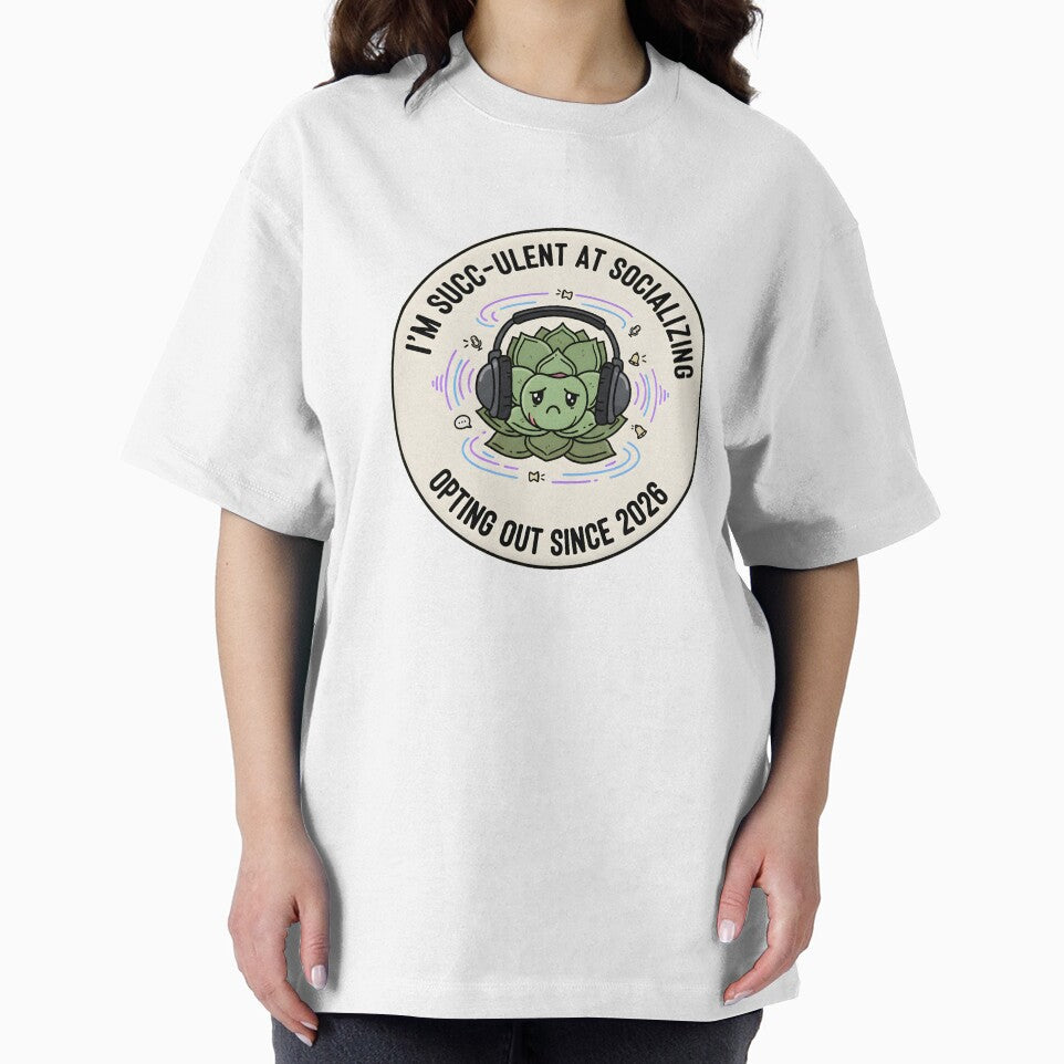 Succ-ulent At Socializing Funny Plant Pun Introvert by ND-Culture T-Shirts, Hoodie, Sweatshirt | BlankRebels.com (Image 2)