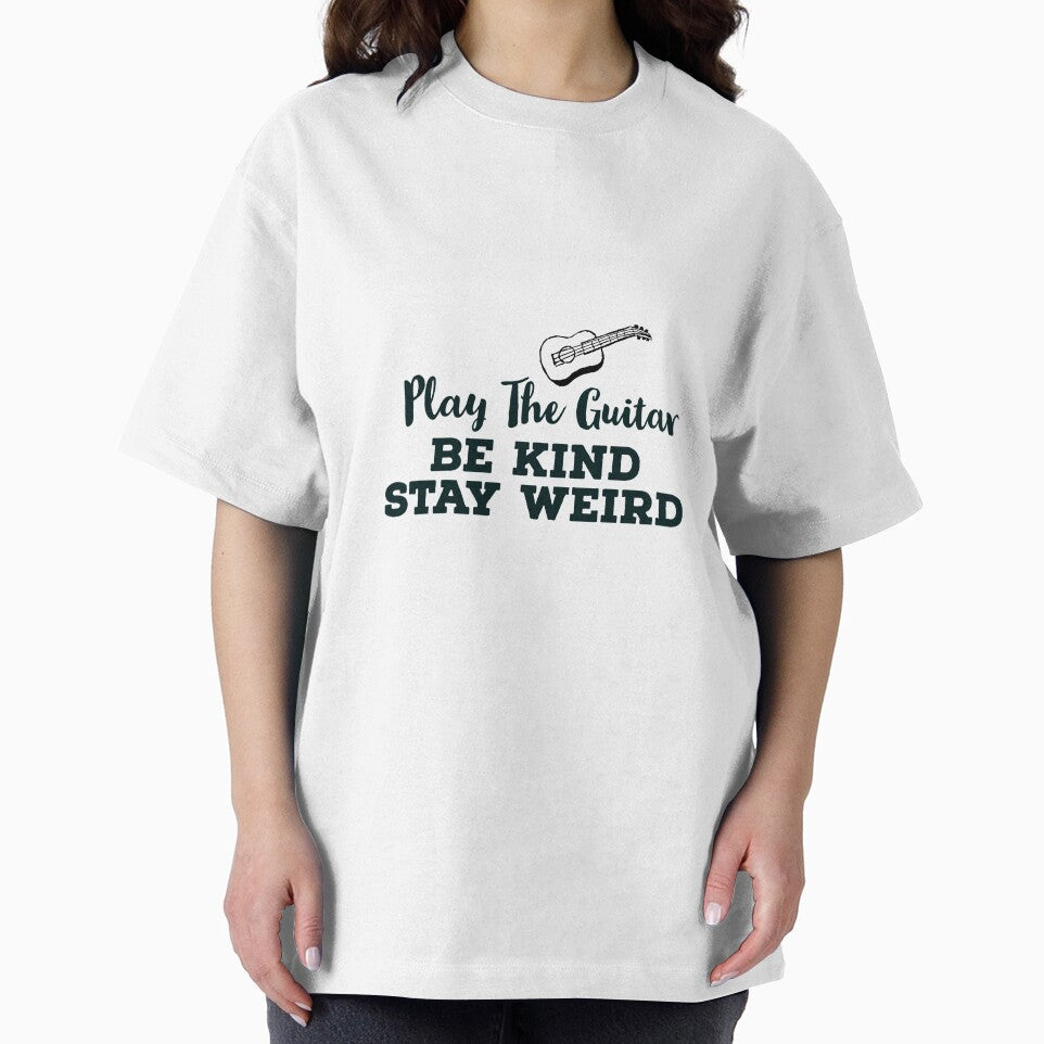 Play Guitar Be Kind Stay Weird by ArtBySymone T-Shirts, Hoodie, Sweatshirt | BlankRebels.com (Image 2)