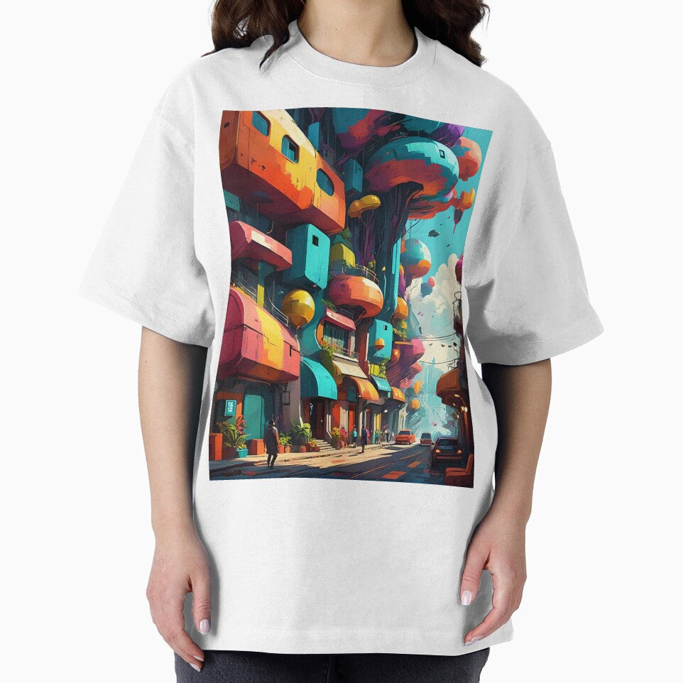 City Street Colorful Abstract Art by Esterlane T-Shirts, Hoodie, Sweatshirt | BlankRebels.com (Image 2)