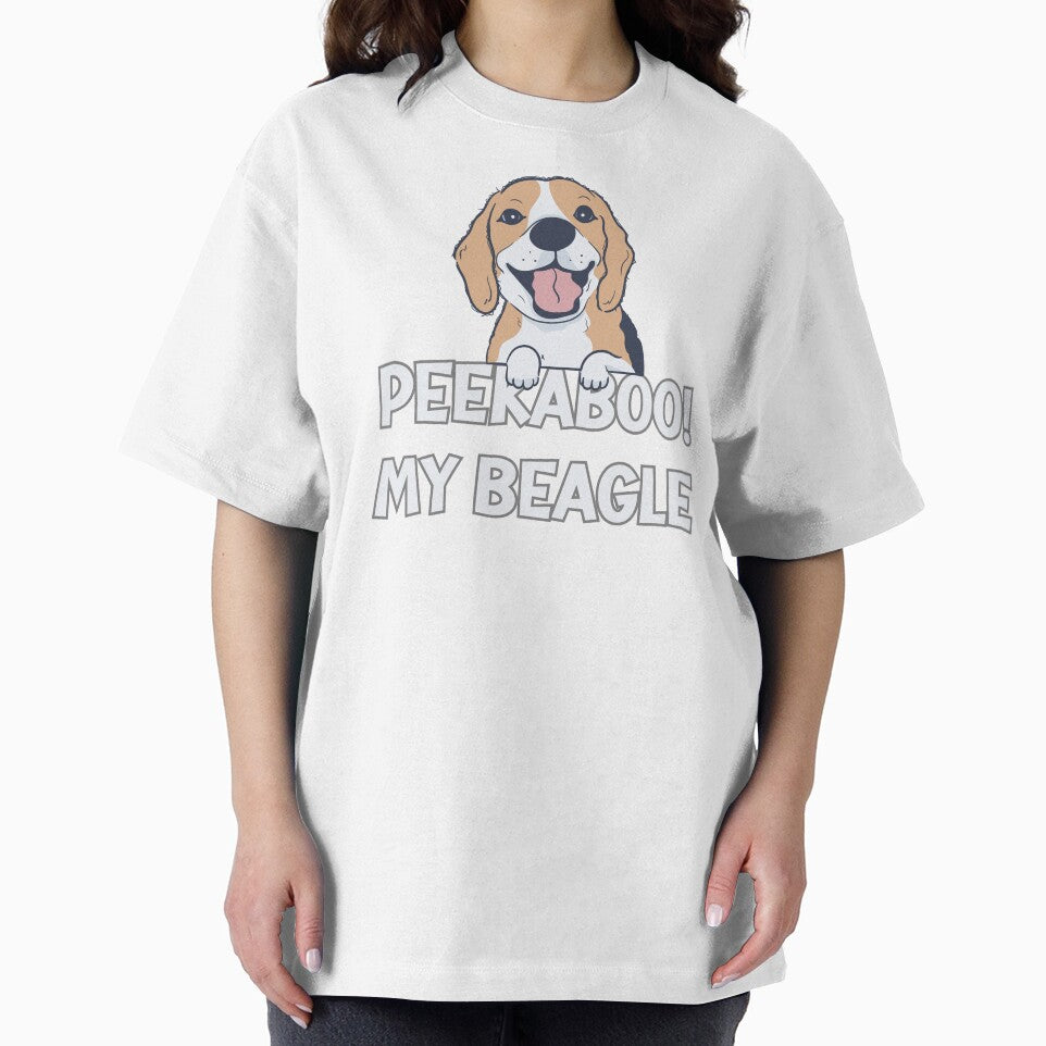 Peekaboo The Beagles Cartoon Cawaii Funny Happy Cute Dog Lover Pet Puppies Doggo by darunwan