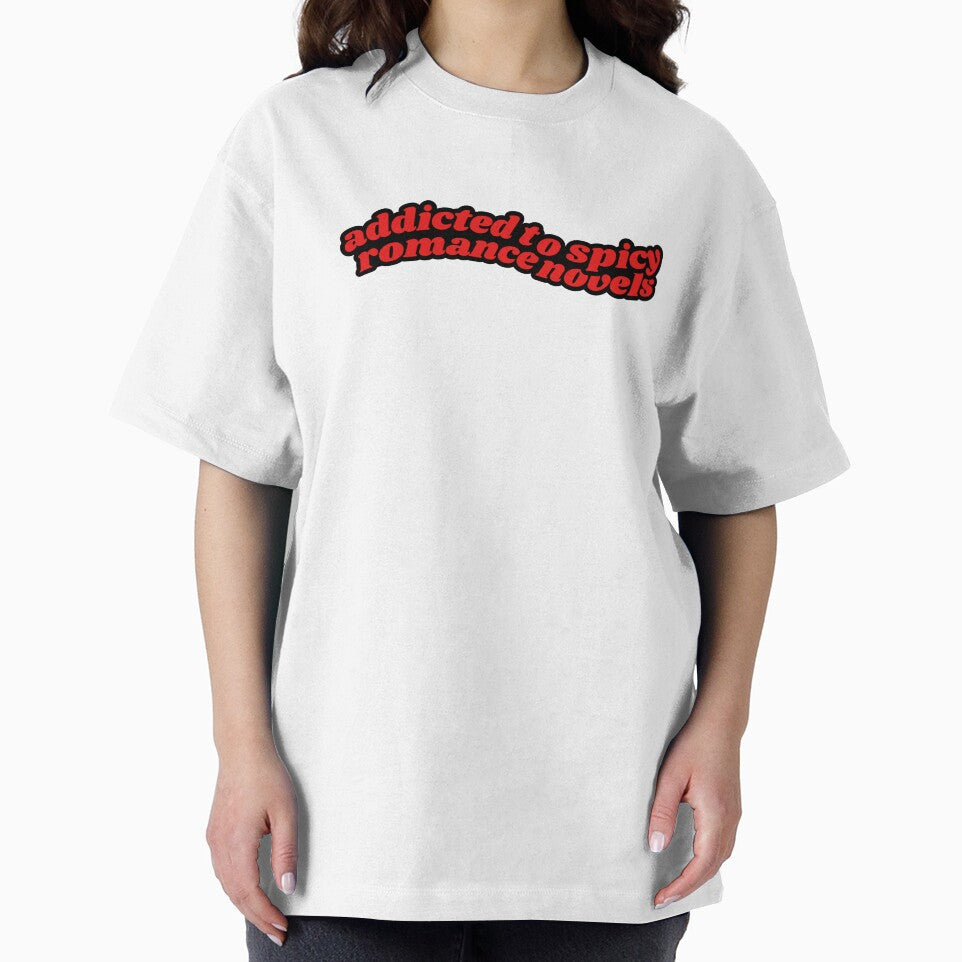 Addicted To Spicy Romance Novels - Red + Black by BecomingBookish T-Shirts, Hoodie, Sweatshirt | BlankRebels.com (Image 2)