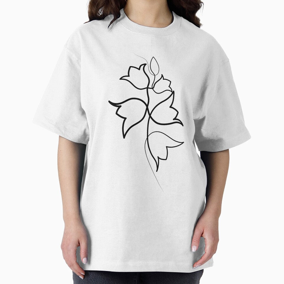 Bluebell Flower Minimal art | One Line Drawing | One Line Art by One-Line-Artist T-Shirts, Hoodie, Sweatshirt (Image 2)