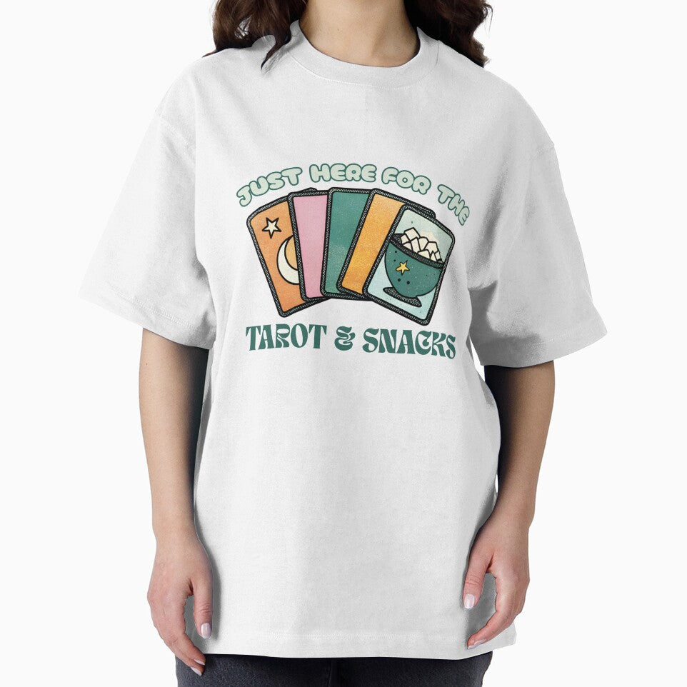 Just Here for the Tarot & Snacks by PettyPotion33 T-Shirts, Hoodie, Sweatshirt | BlankRebels.com (Image 2)