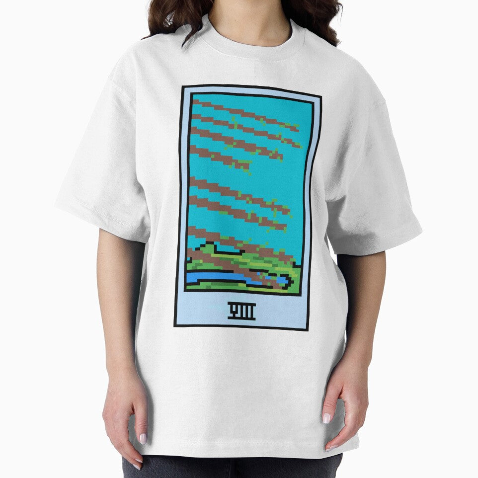 Wait Is This Pixel Art Tarot? White Minor Arcana 'Eight Wands' ( Stickers Other Accessories) T-Shirts, Hoodie, Sweatshirt