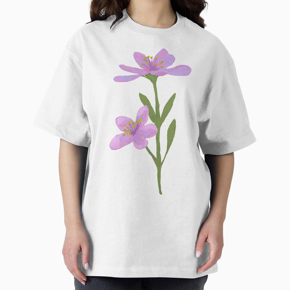 Delicate Purple Flower by Naine  M. T-Shirts, Hoodie, Sweatshirt | BlankRebels.com (Image 2)