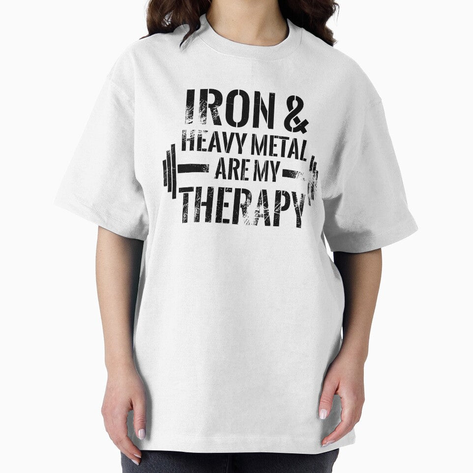 Kopie von Iron and hevay metal are my therapy by RPHDesigns T-Shirts, Hoodie, Sweatshirt | BlankRebels.com (Image 2)