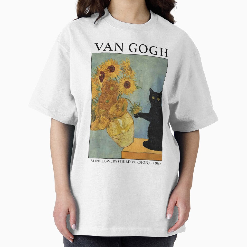 Van Gogh's Black Cat by BASKF T-Shirts, Hoodie, Sweatshirt | BlankRebels.com (Image 2)