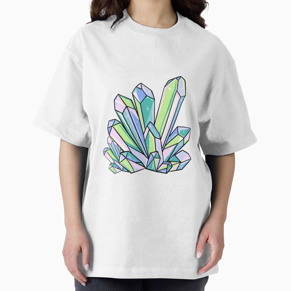Stunning rainbow green and blue pastel crystal cluster by ArtistryByColls T-Shirts, Hoodie, Sweatshirt (Image 2)