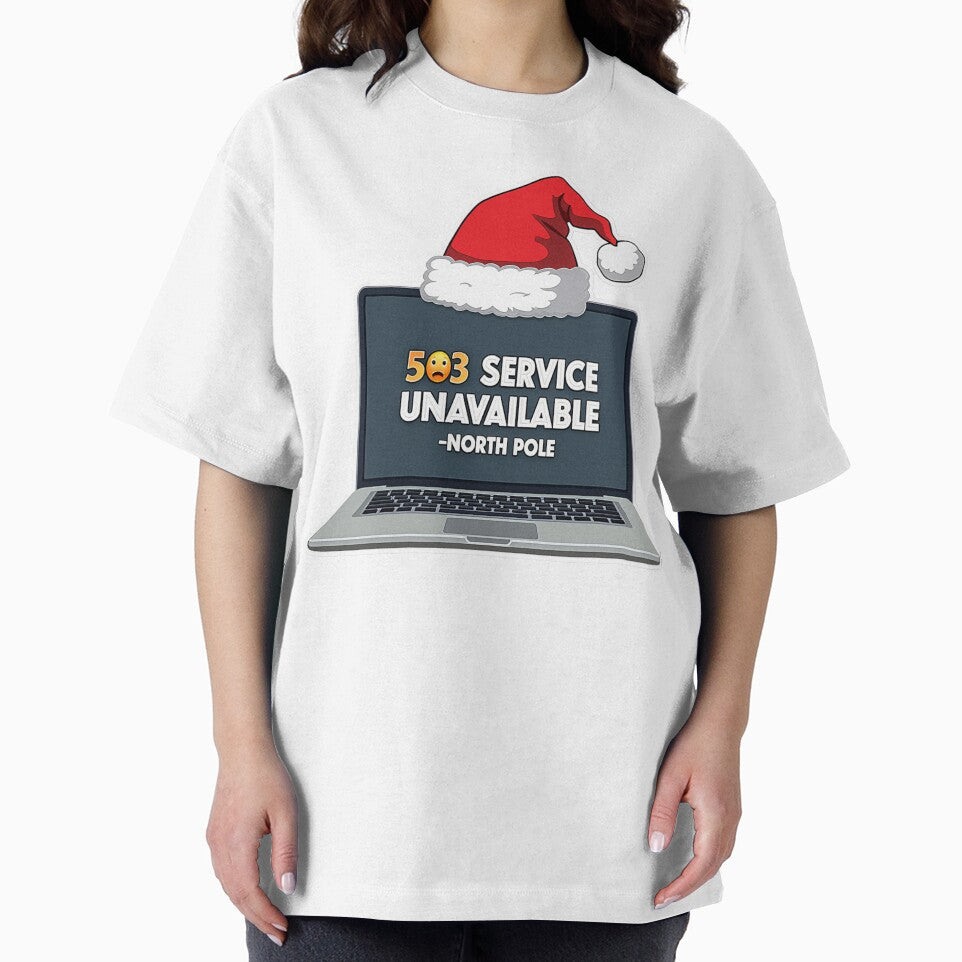 Holiday Debugging Sticker | Santa 503 Error | Christmas Developer Humor Gift by Dev Life Designs T-Shirts,... (Image 2)
