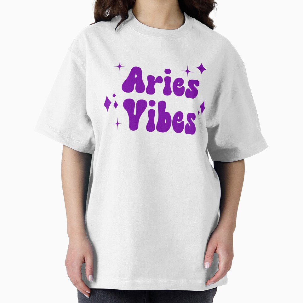 Aries Vibes Purple Retro Astrology Zodiac Sign by PreciouslyMade8 T-Shirts, Hoodie, Sweatshirt | BlankRebels.com (Image 2)