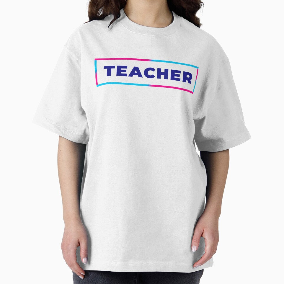Teacher retro colorful frame by SVPOD T-Shirts, Hoodie, Sweatshirt | BlankRebels.com (Image 2)