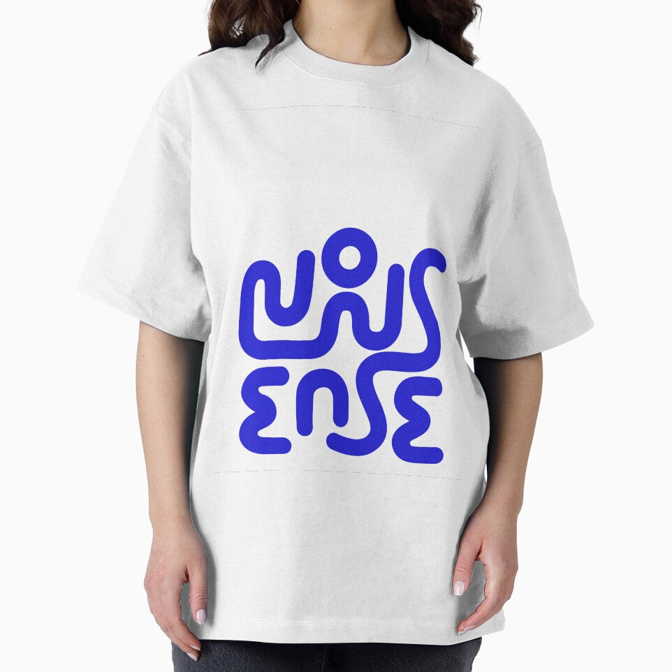 Nonsense Bold Minimal Abstract Typographic Design by sixsixninenine T-Shirts, Hoodie, Sweatshirt | BlankRebels.com (Image 2)