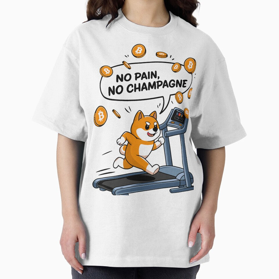 No Pain, No Champagne – Shiba Crypto Workout by BeamiCreations T-Shirts, Hoodie, Sweatshirt | BlankRebels.com (Image 2)