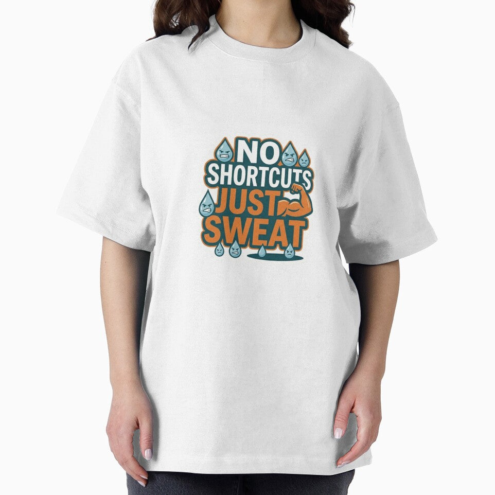 No Shortcuts Just Sweat Gym Sticker Fitness Motivation Quote by ArmoniaJustin
