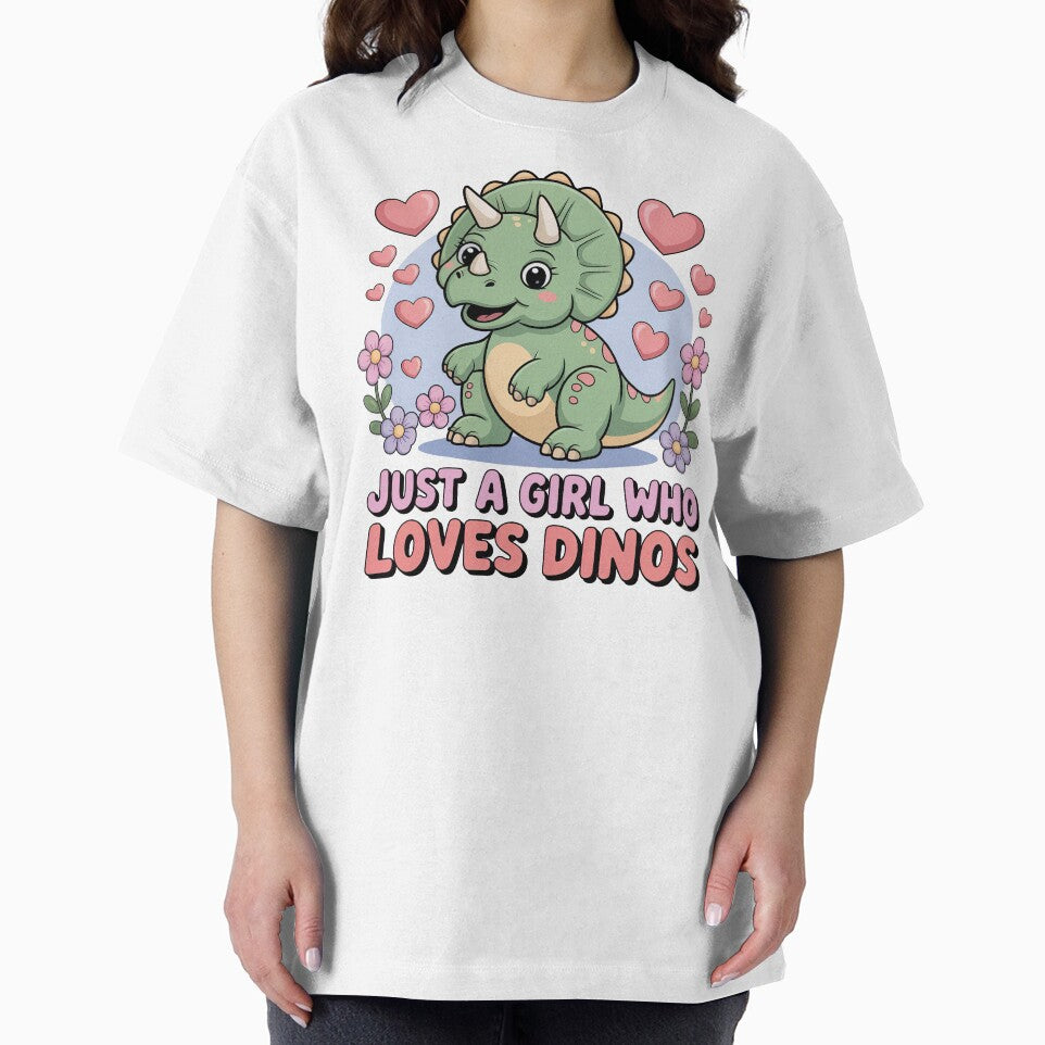 Cartoon Dinosaur, Just A Girl Who Loves Dinos by graphic-genie