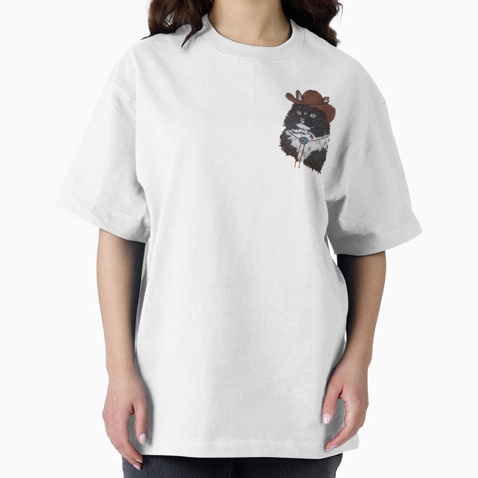 Tuxedo Cowboy Cat by optical-intruse T-Shirts, Hoodie, Sweatshirt | BlankRebels.com (Image 2)